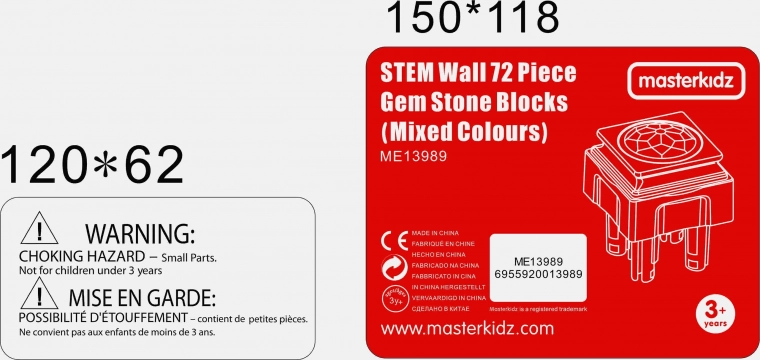 72 blistava bloka u 6 boja