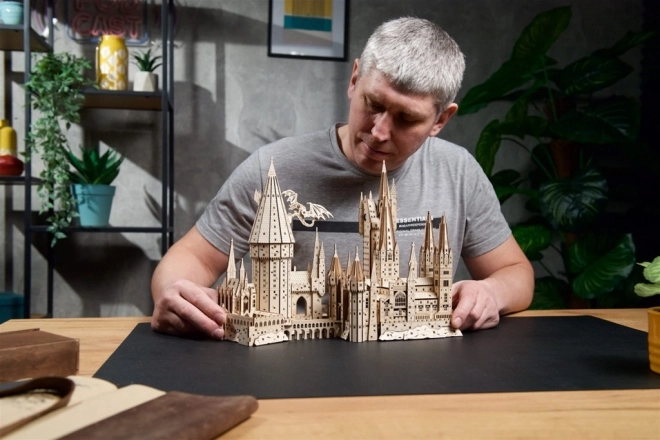 Ugears 3D drveni mehanički puzzle Dvorac Hogwarts, Harry Potter