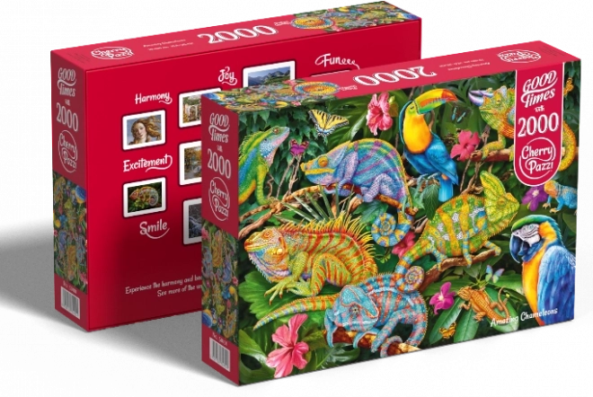 Zapanjujući Kameleoni Puzzle 2000 komada