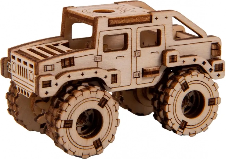 Drvene 3D puzzle – monster truck 2