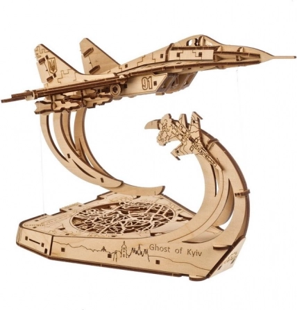 Ugears 3D drveni model zrakoplova Ghost of Kyiv (MiG-29) 1:72