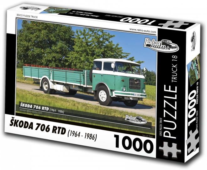 Puzzle RETRO-AUTA kamion ŠKODA 706 RTD (1964–1986) – 1000 dijelova
