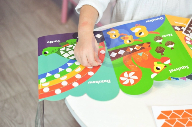 Geometrijske naljepnice životinje Woopie za kreativno učenje