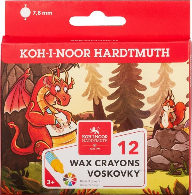 KOH-I-NOOR Školske voštane bojice 12 kom