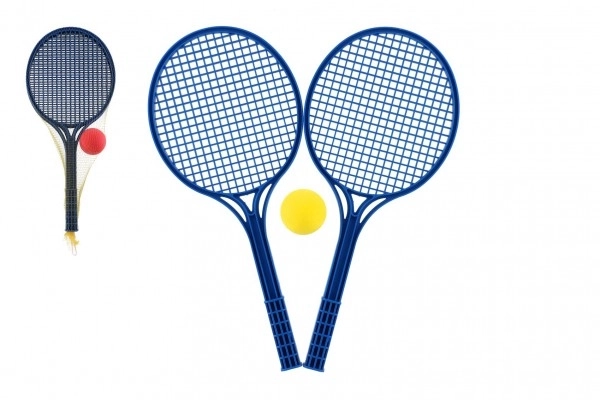 Mekani tenis plastične šarene + loptica 53cm u mreži