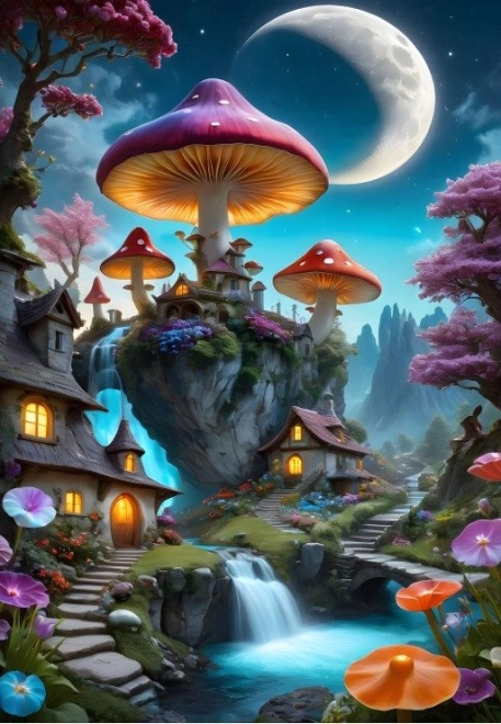 Puzzle Gljivarski grad 1000 dijelova
