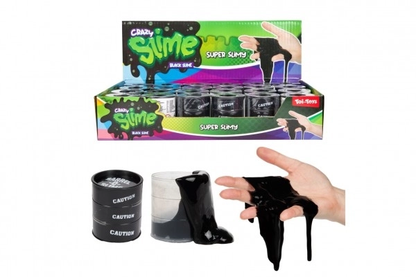 Slime - tvar u bačvi 5cm crni 24ks u kutiji