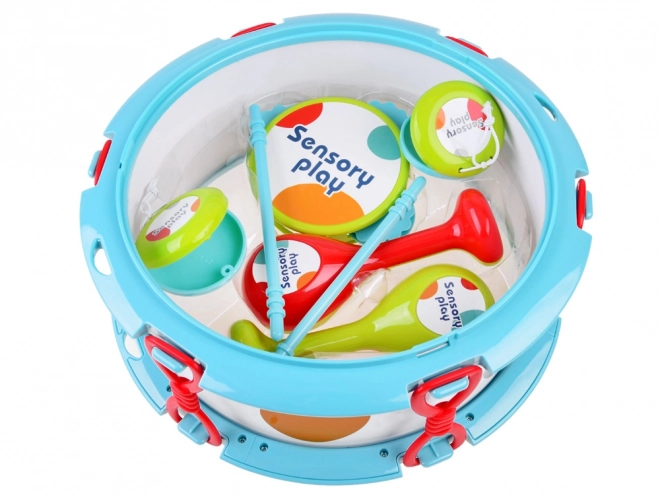 Set glazbenih instrumenata bubanj maracas