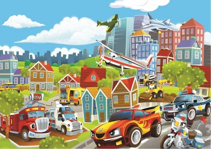 Puzzle prijevozna sredstva 100 dijelova
