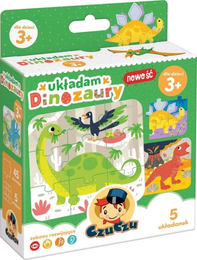 Slažem dinosaure puzzle