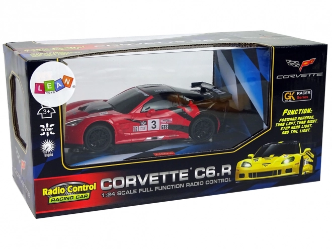 Sportski auto R/C 1:24 Corvette C6.R crvena s osvjetljenjem