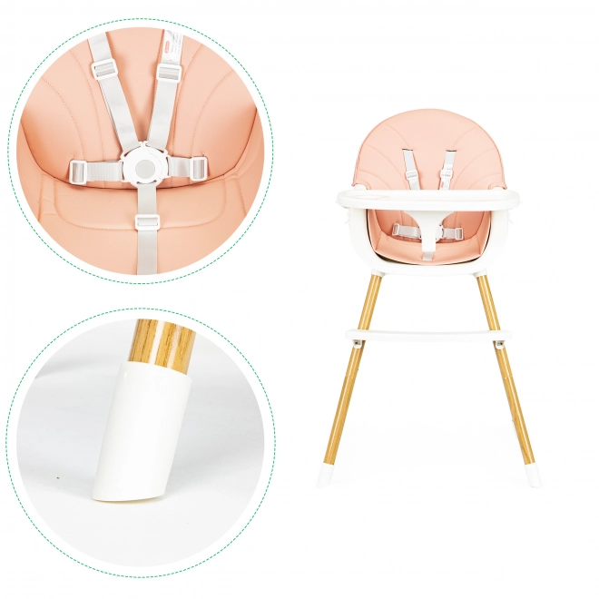 Ecotoys Stolac 2u1 Roza
