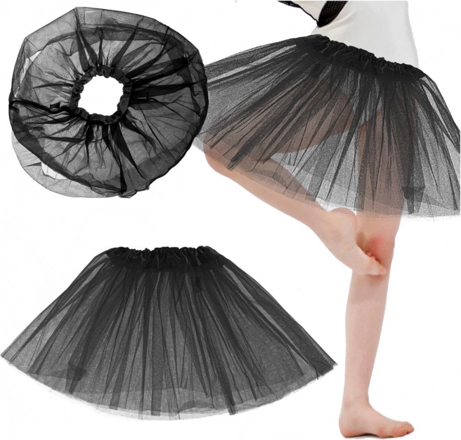 Tylna tutu suknja za djecu – crna