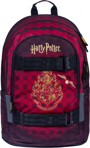 Školska torba Baagl Skate Harry Potter Hogwarts burgundska