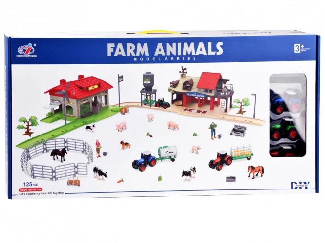 Mega velika farma s traktorima i životinjama