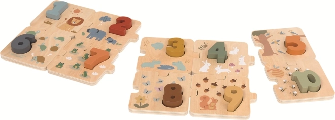 Drvene računske puzzle sa životinjama 2Kids Toys