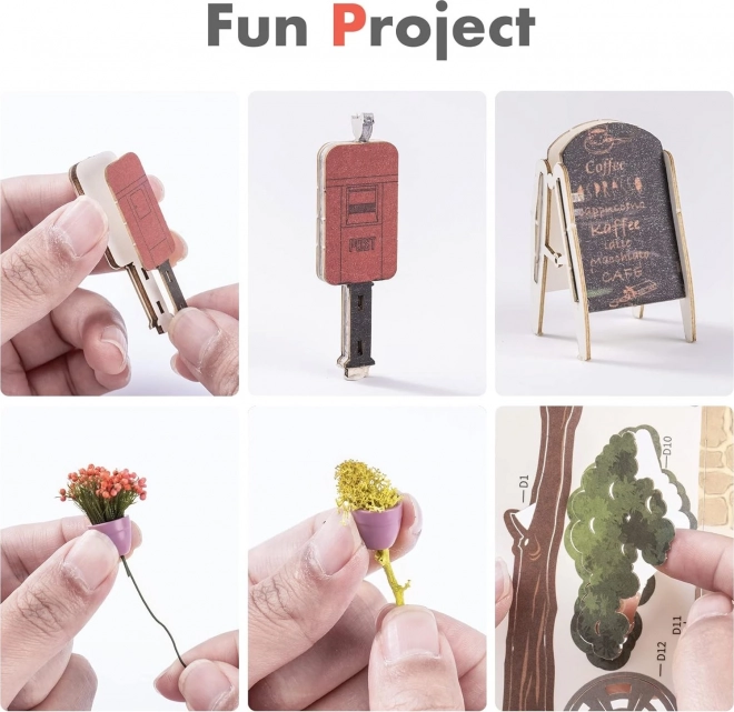 Podupirač za knjige Sunčani grad s LED osvjetljenjem 3D model