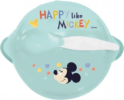 Protuklizna zdjela s vakuumskom podlogom i poklopcem Mickey