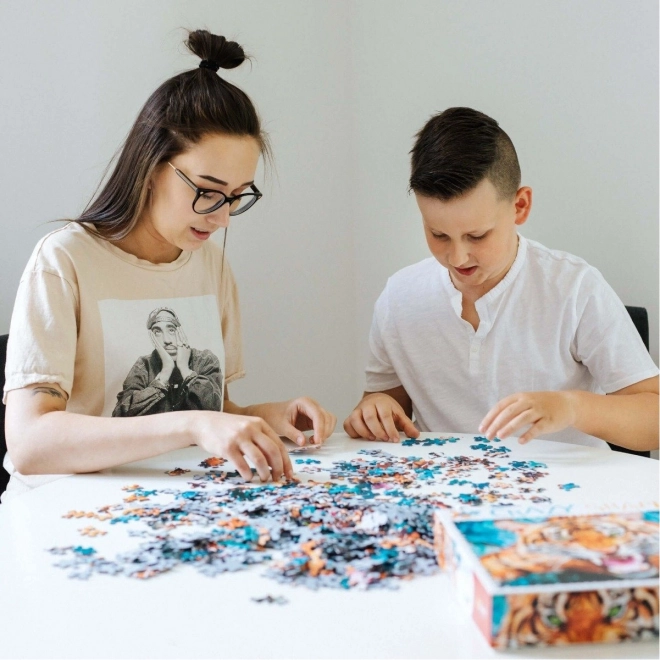TREFL Crazy Shapes puzzle Tigarov napad 600 komada