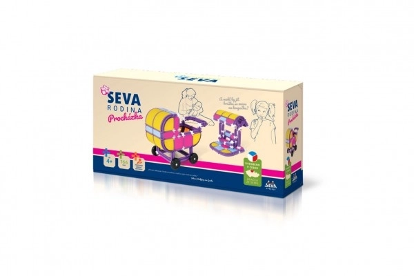 Konstrukcijski set SEVA OBITELJ Šetnja plastika 166 kom u kutiji 32x17x8cm