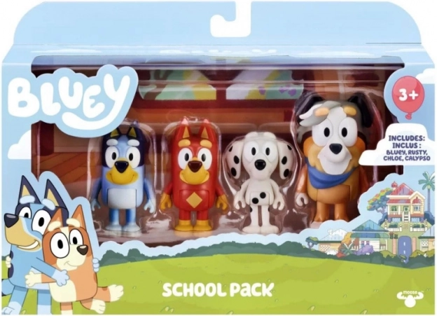 Školski paket 4 figurice Bluey
