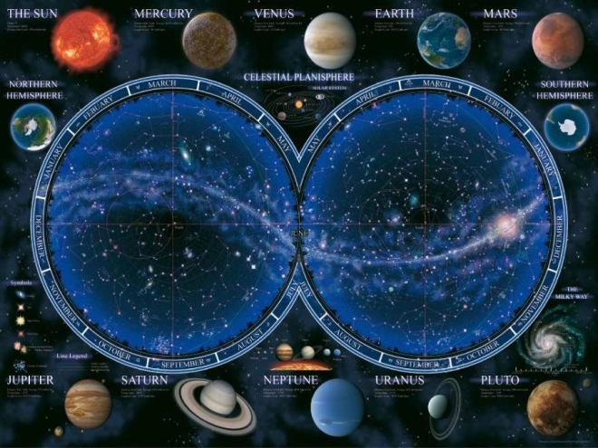 Puzzle Zvjezdana karta neba