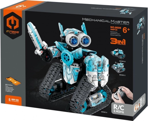 Konstrukcijski komplet programabilni robot 3u1 RC, 2,4 GHz, 398 dijelova