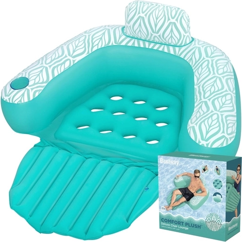 Bestway Deluxe Comfort Plush napuhavajuća vodena fotelja 145 × 120 cm