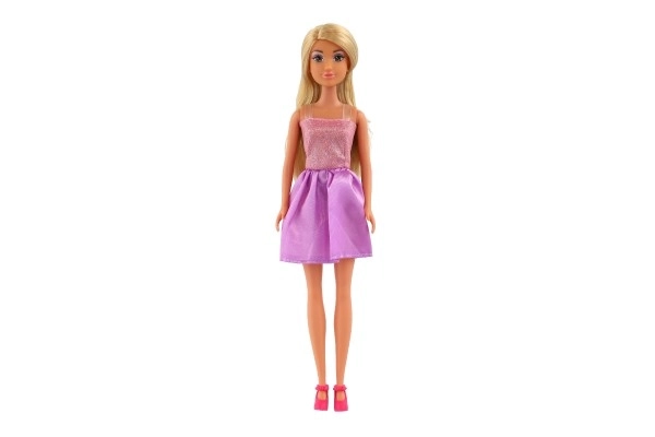 Lutka Anlily u sjajnim haljinama plastika 30cm 4 boje u kutiji 8x32x5cm 12 komada u kutiji