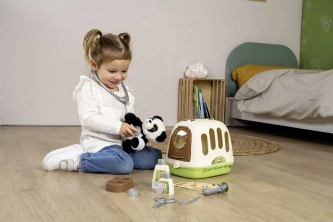 Veterinarska kolica s pandama i transportnim boxom 2u1