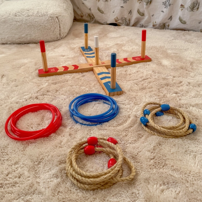 Drvena igra Ring Cross od Tooky Toy