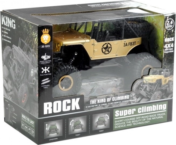 Daljinski upravljani Jeep R/C 1:18 zlatni