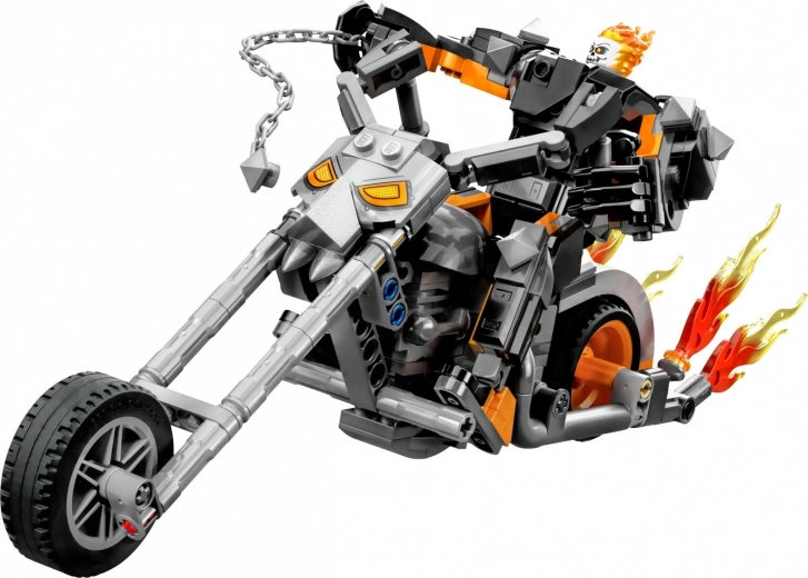 Chopper motocikl s plamenovima