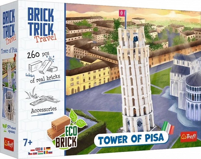 Ciglena građevna igra BRICK TRICK Travel – Kosi toranj u Pisi (260 dijelova)