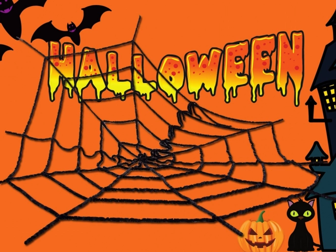 Umjetna crna paukova mreža za Halloween
