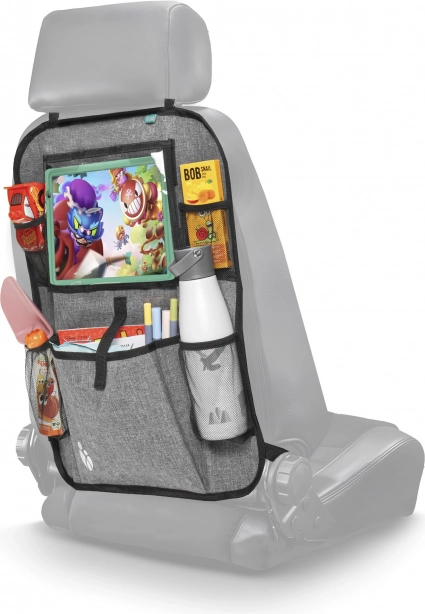 Organizator za sjedalo + džep za tablet, sivi