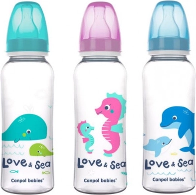 Canpol babies bočica s printom Love & Sea – 250 ml