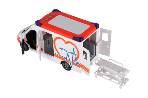 Igračka Ambulantna Kolica Plastika 28cm s Nosila i Zamajcem sa Svjetlom i Zvukom