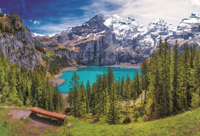 Puzzle Jezero Oeschinen Alpe 1500 dijelova