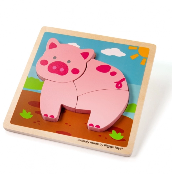 Bigjigs Toys Umeci slagalica Prase