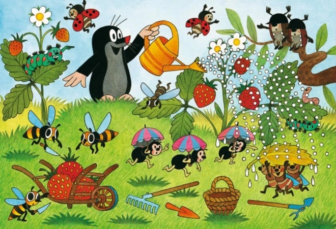 RAVENSBURGER Puzzle Krtko u vrtu 2x24 dijelova