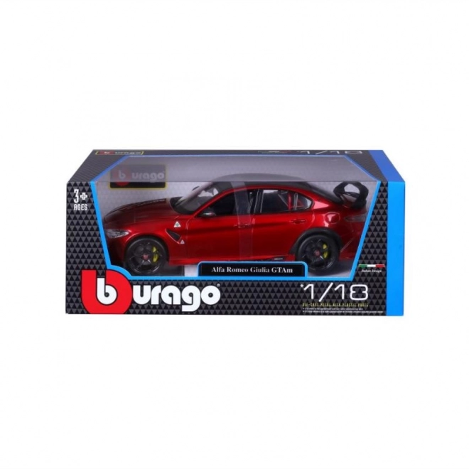 Bburago 1:18 Plus - Alfa Romeo Giulia GTAm - Metalik crvena