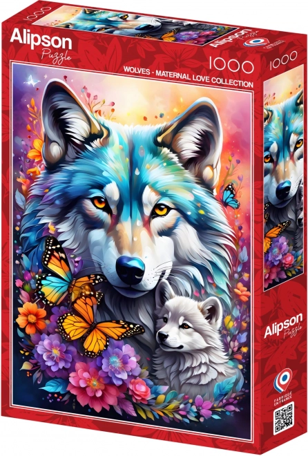 Puzzle Majčinska ljubav Vukovi 1000 komada