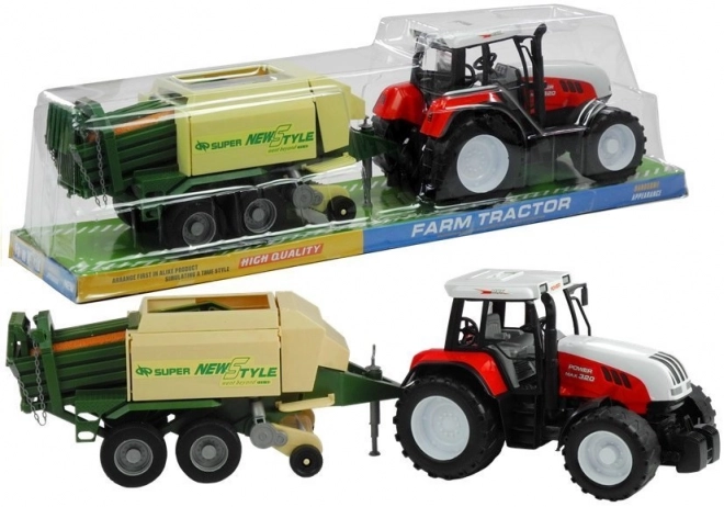 Veliki traktor s prikolicom poljoprivredni stroj 65 cm