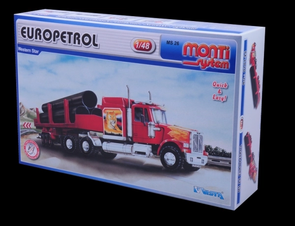 Komplet Monti Sistem MS 26 Europetrol Western zvijezda 1:48 u kutiji 32x20,5x7,5cm