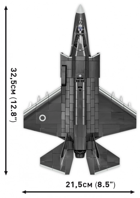 Model borbenog zrakoplova F-35B Lightning II od kockica