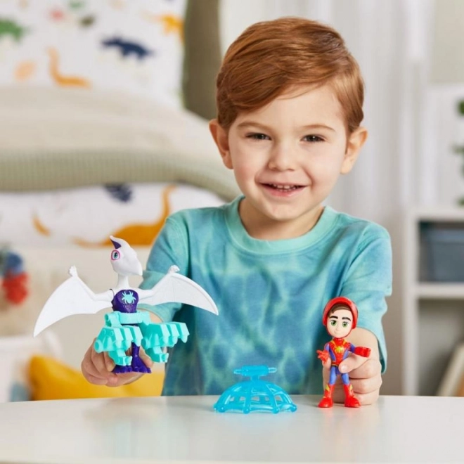 Spider-man kvaki i njegovi nevjerojatni prijatelji figurica s dinosaurom i dodatnom opremom