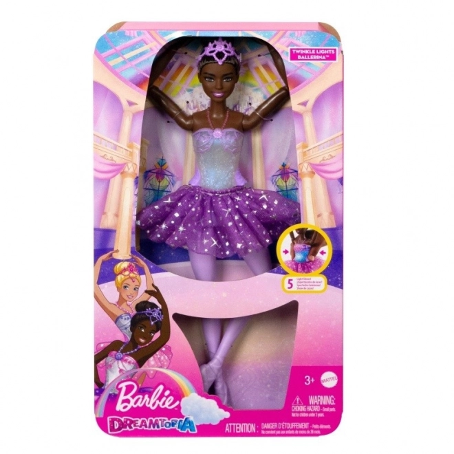 Lutka Barbie Dreamtopia balerina Magical Lights Smeđa