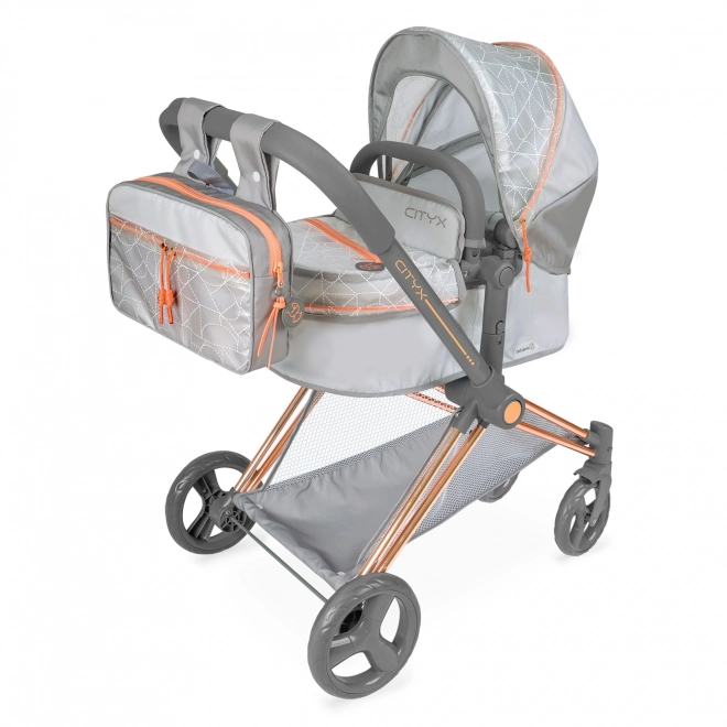 DeCuevas 81777 Sklopiva kolica za lutke 3 u 1 s ruksakom CITY X 2024 - 73 cm