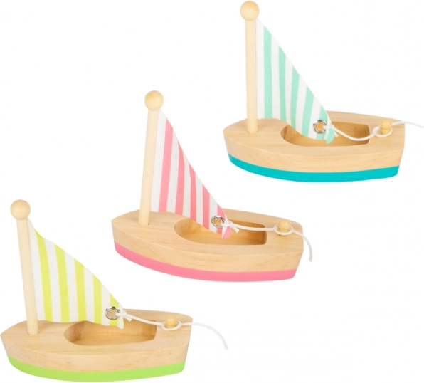 Drvene vodene jedrilice malfoot - set 3 kom